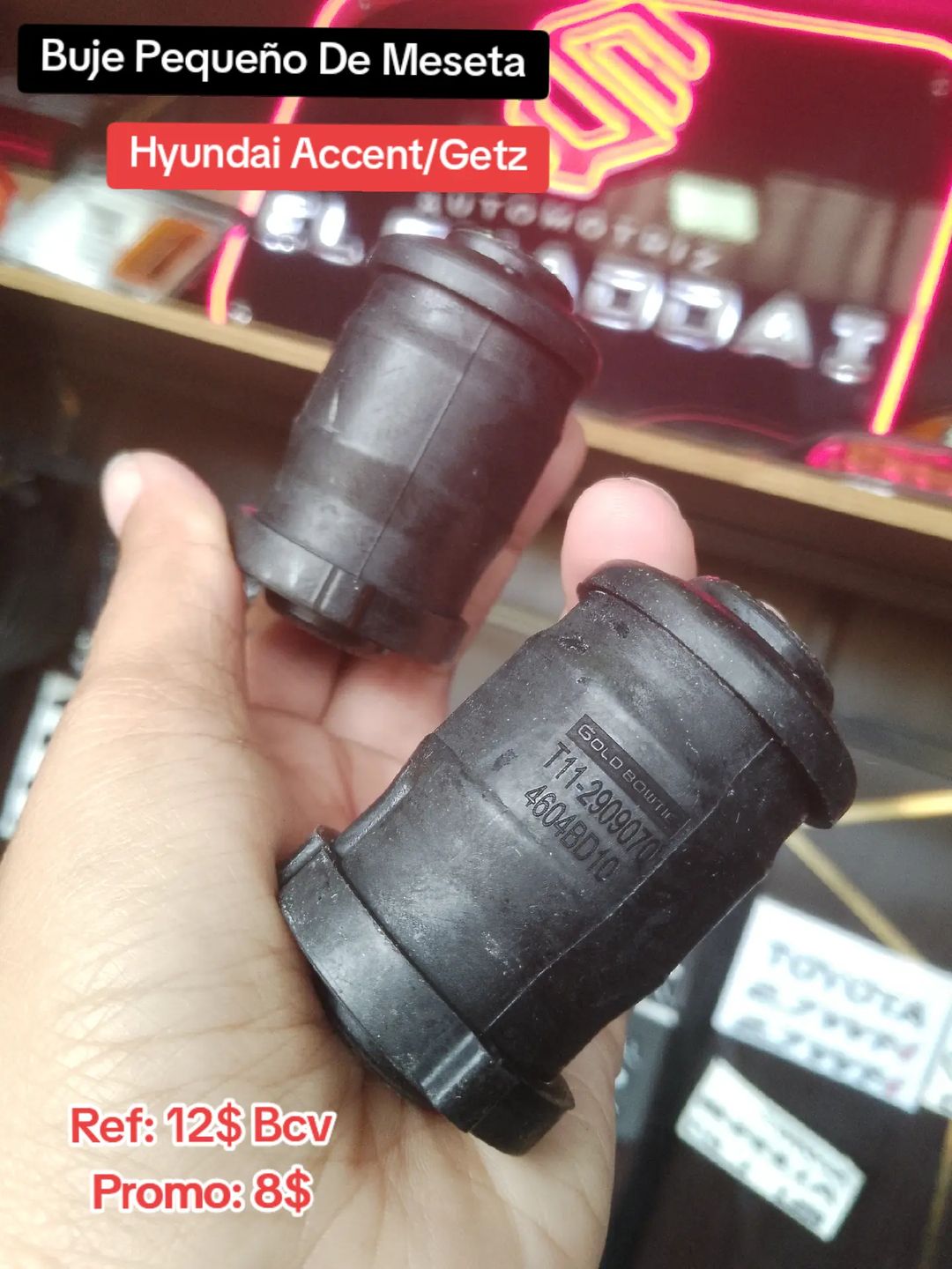 Buje Pequeño De Meseta para Hyundai Accent y Getz — Hyundai