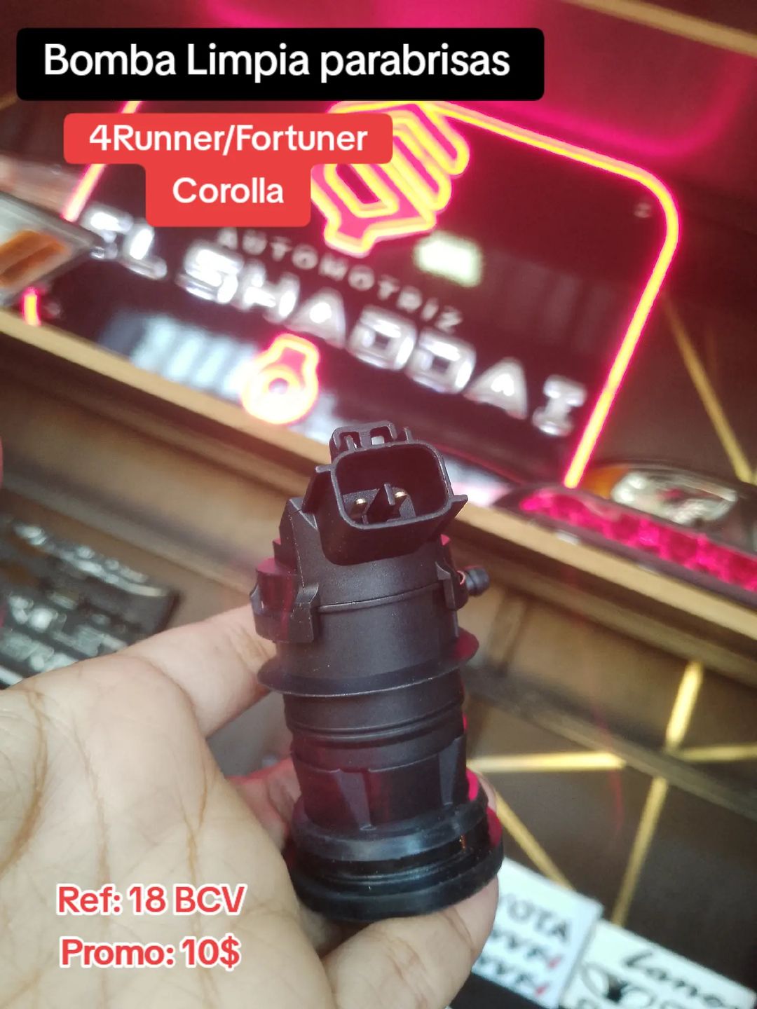 Bomba Limpia parabrisas para Toyota 4Runner, Fortuner y Corolla — Toyota