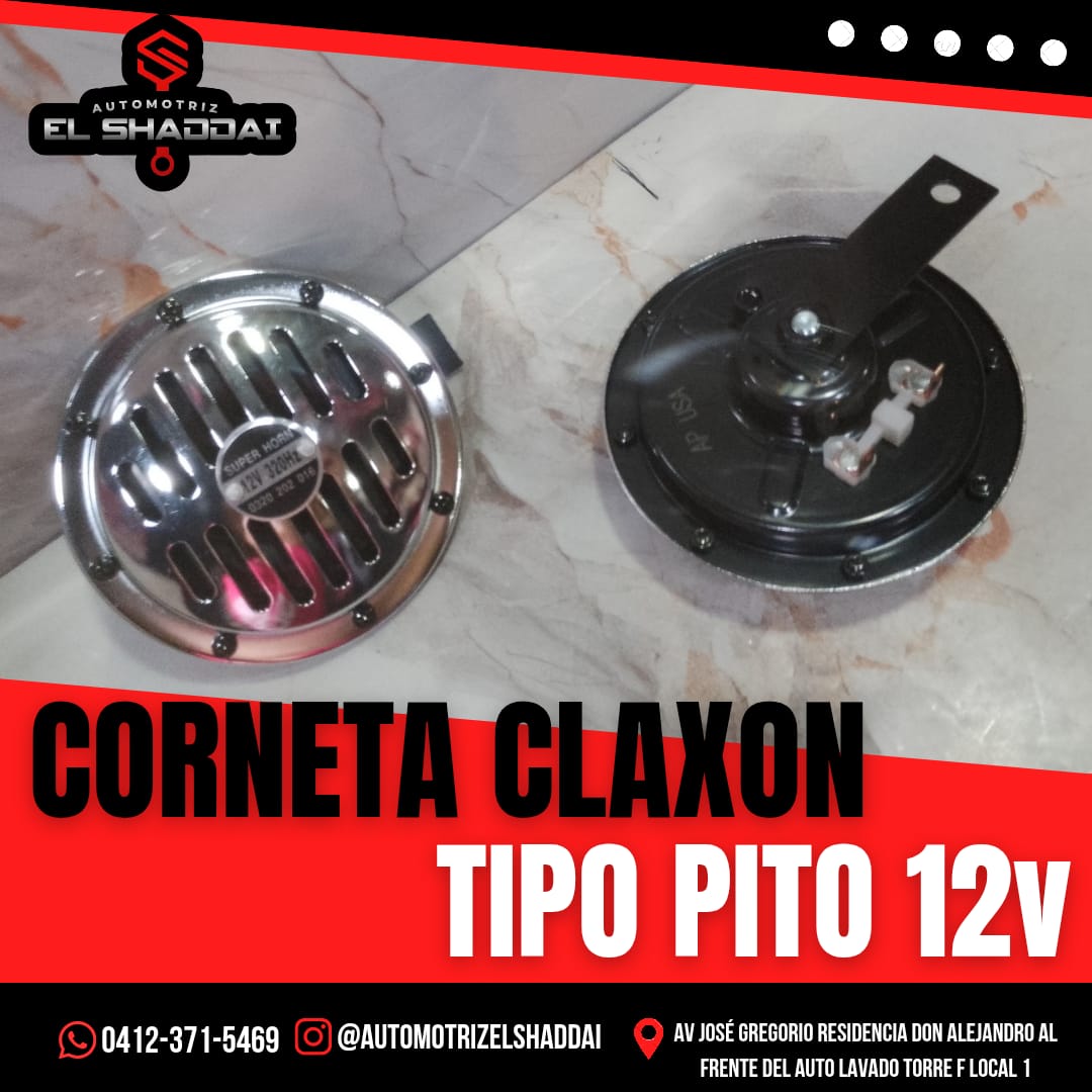 Corneta Claxon Tipo Pito 12v — Universal