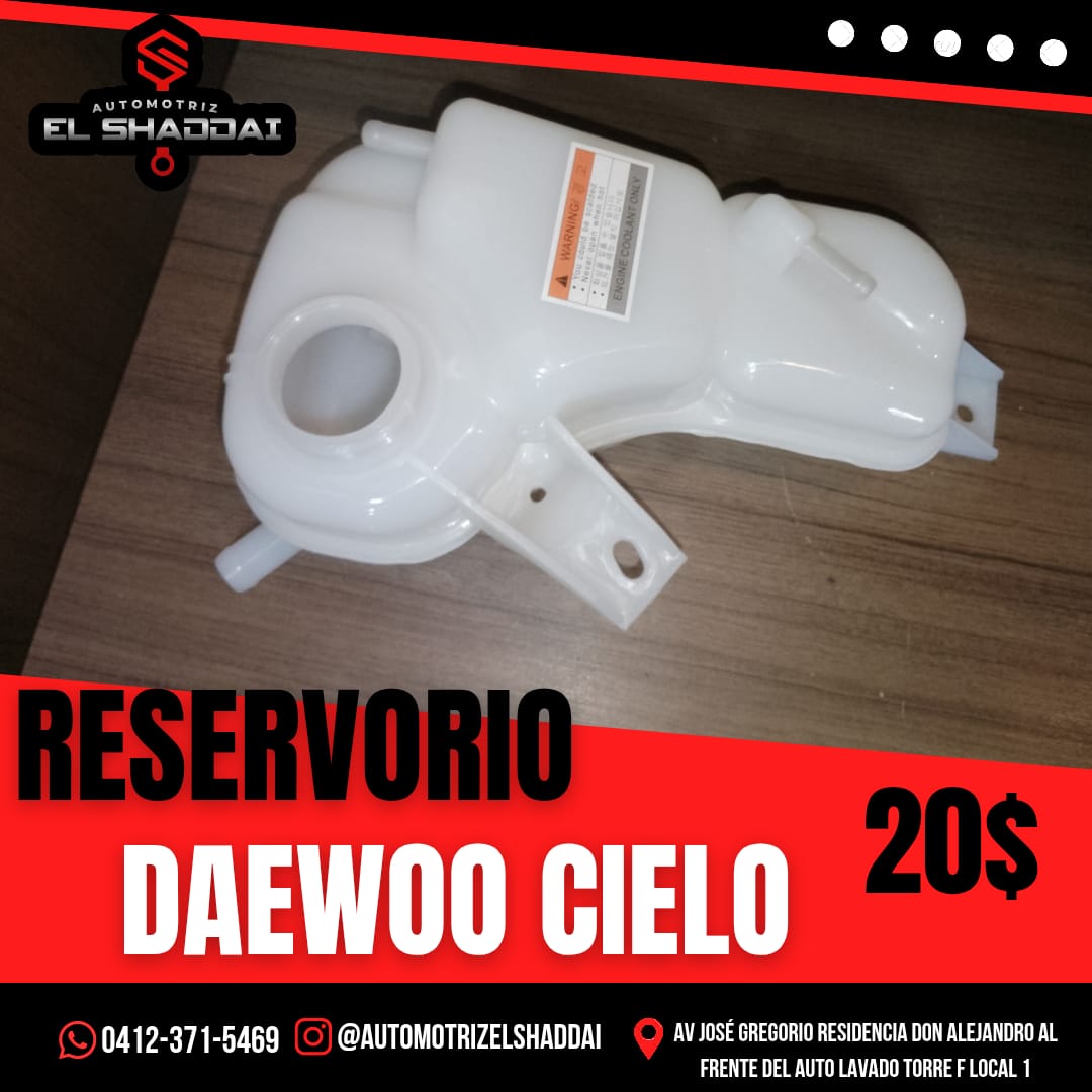 Reservorio Daewoo Cielo (envase de refrigerante) — Daewoo
