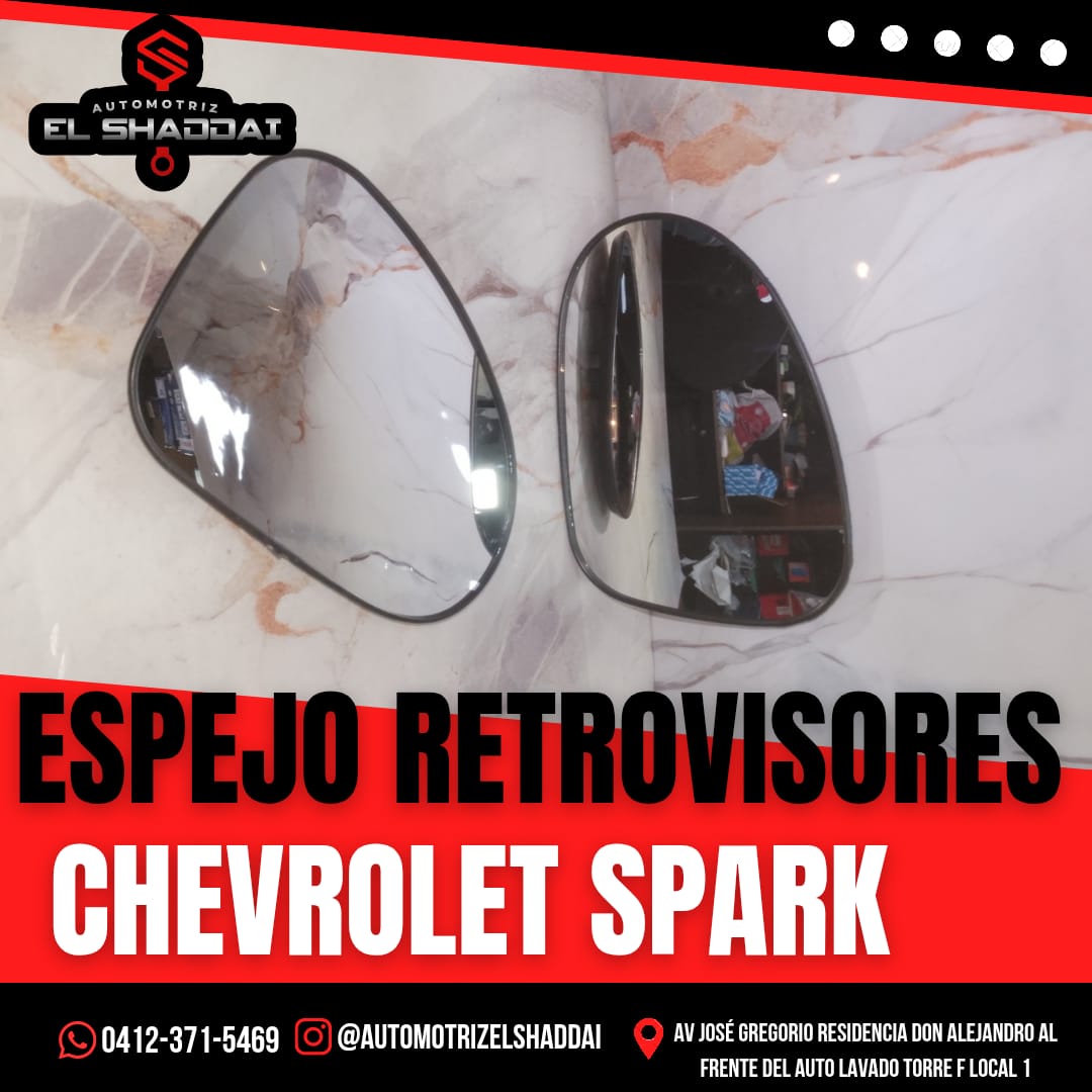 Espejo Retrovisores (lunas/cristales de reemplazo) para Chevrolet Spark — Chevrolet