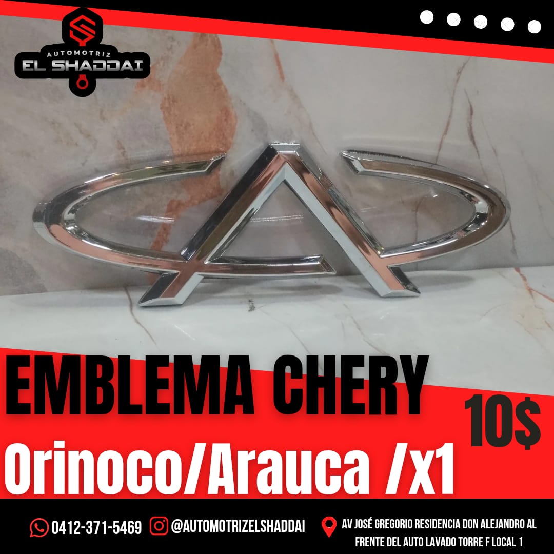Emblema Chery para Orinoco, Arauca y X1 — Chery