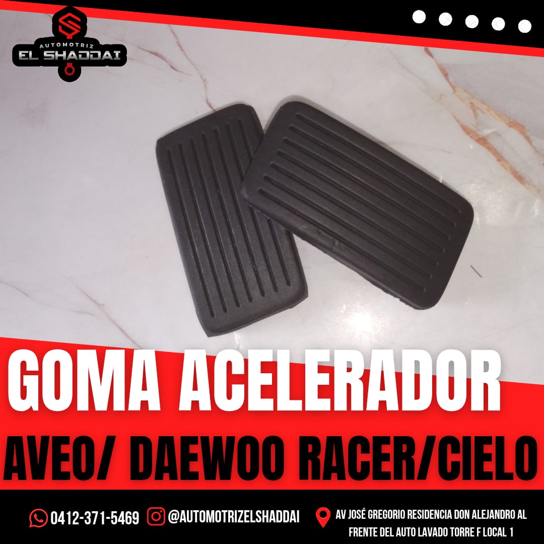 Goma Acelerador para Aveo, Daewoo Racer y Cielo — Chevrolet