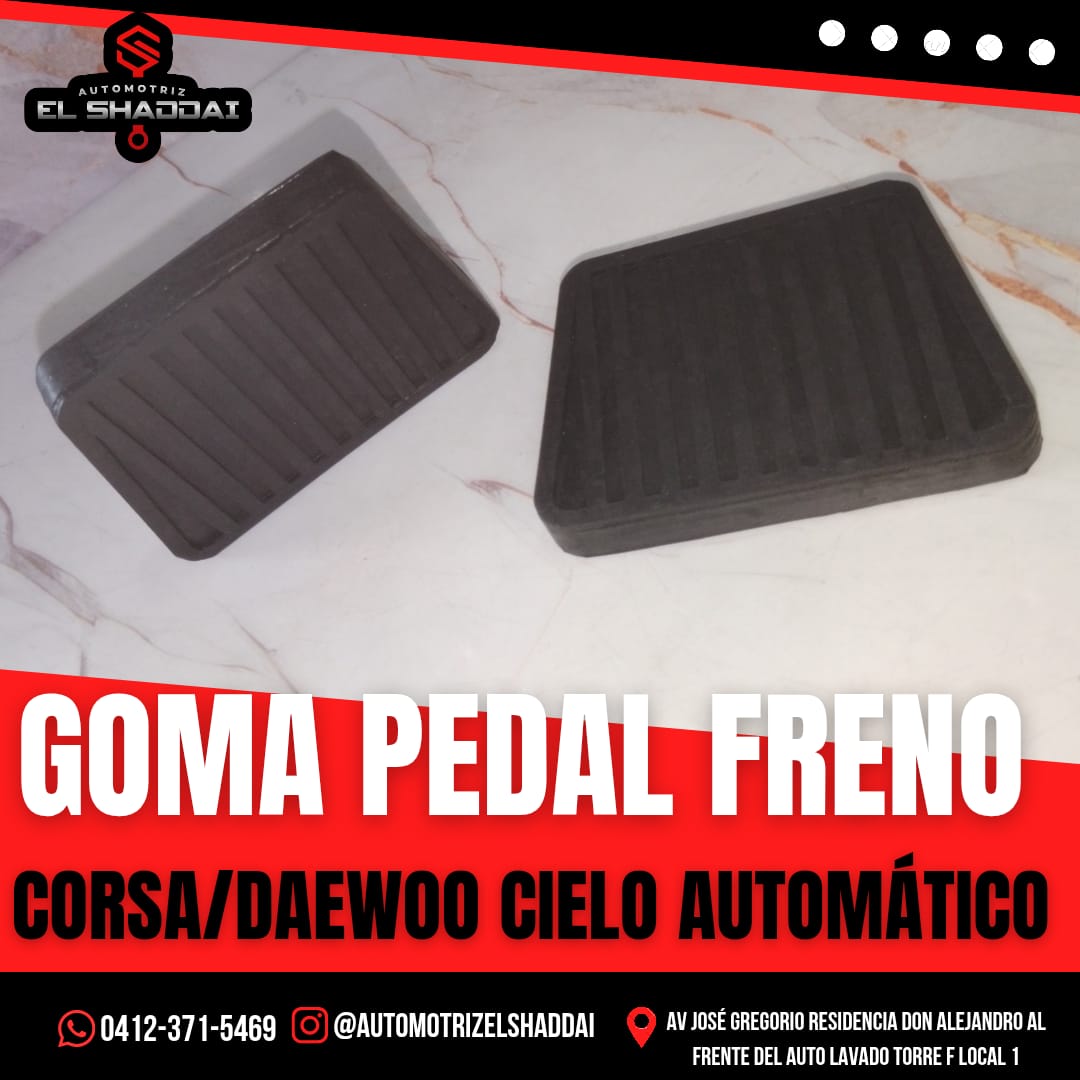 Goma Pedal Freno para Corsa / Daewoo Cielo Automático — Chevrolet
