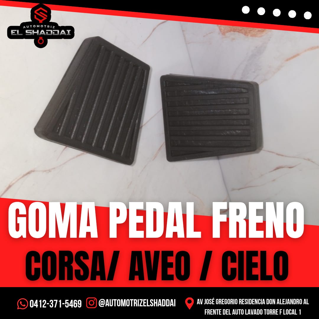 Goma Pedal Freno para Corsa, Aveo y Cielo — Chevrolet
