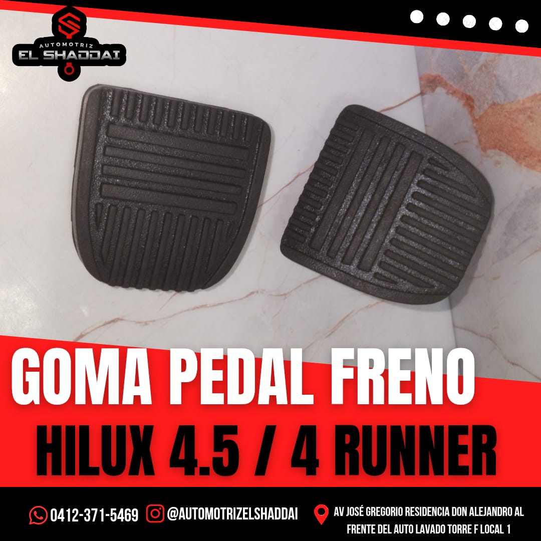 Goma Pedal Freno para Toyota Hilux 4.5 y 4Runner — Toyota