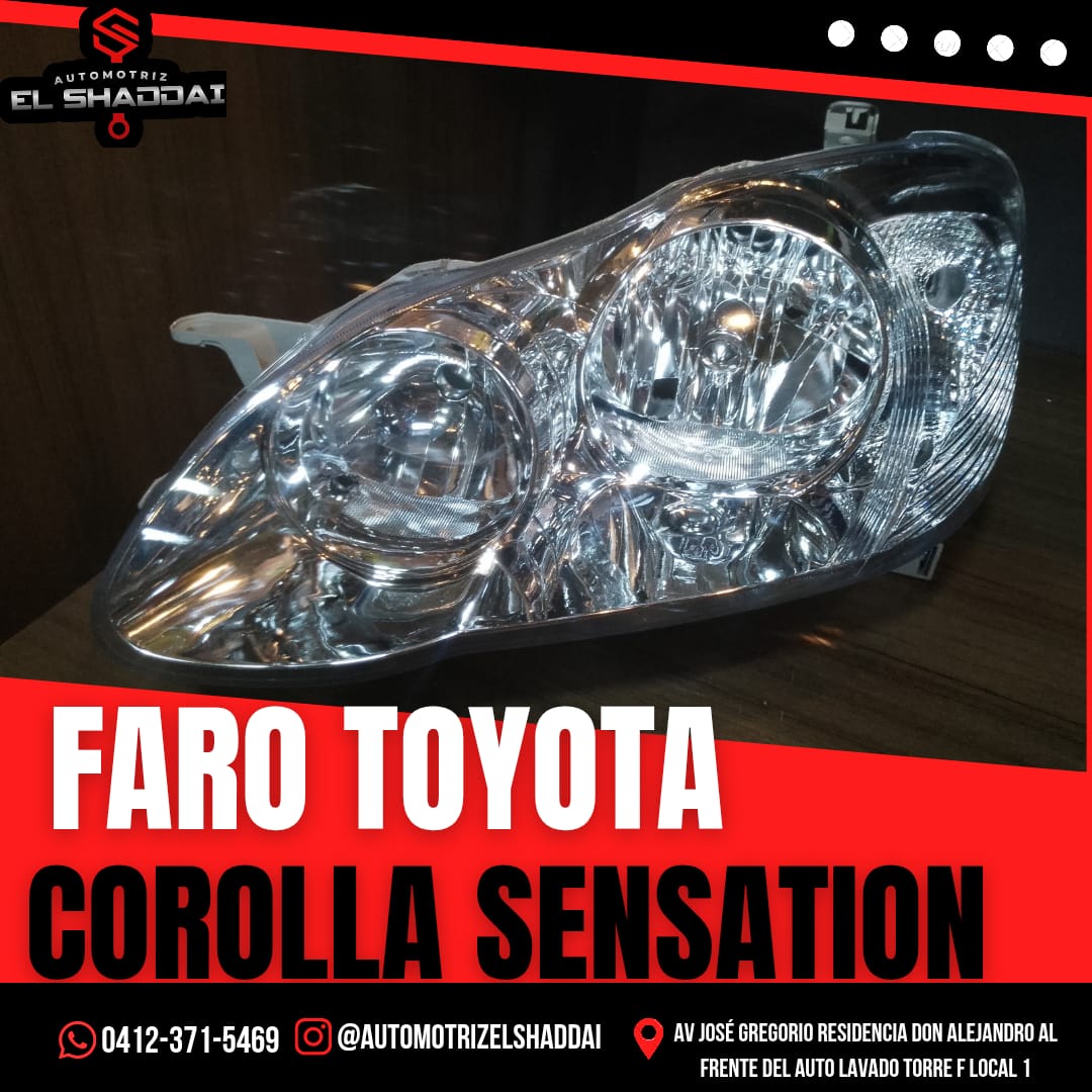 Faro Delantero para Toyota Corolla Sensation — Toyota