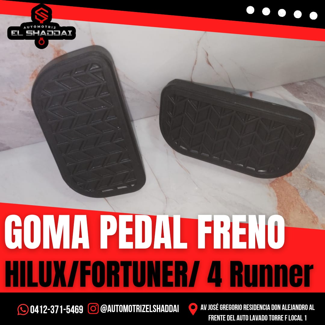 Goma Pedal Freno para Toyota Hilux, Fortuner y 4Runner — Toyota