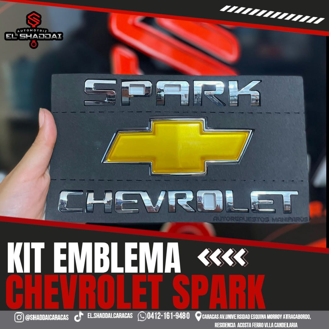 KIT EMBLEMA SPARK — Chevrolet